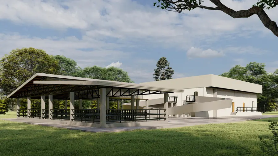 Multi-section slaughterhouse facility